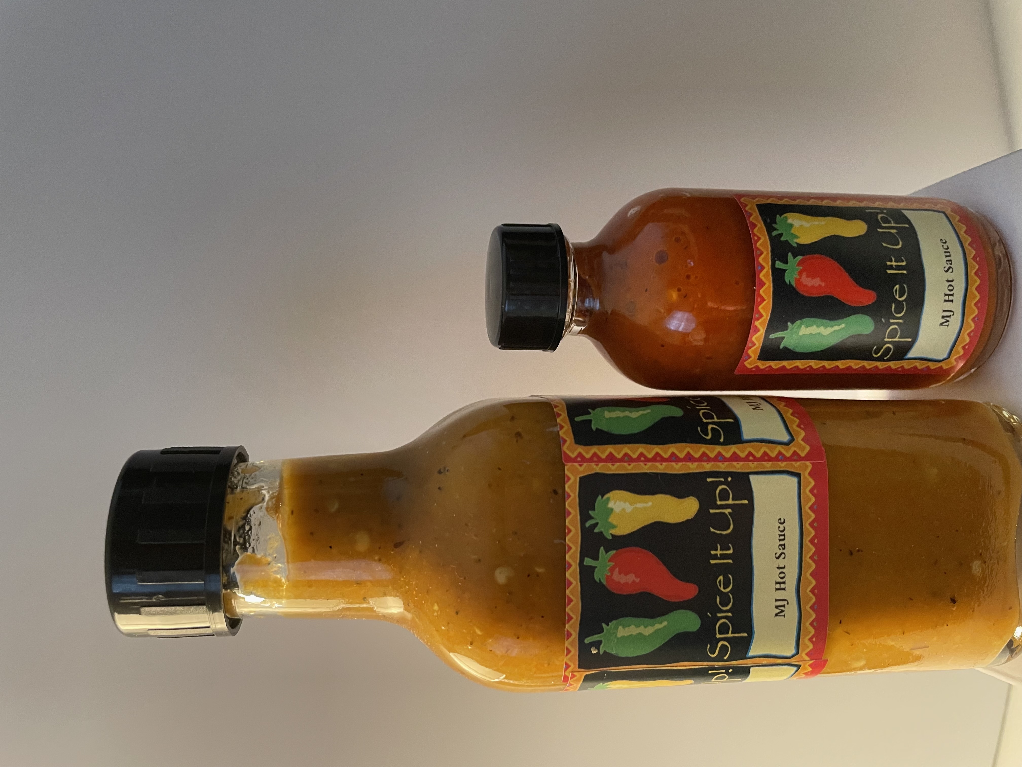 MJ's Hot Sauce being used on delicious food